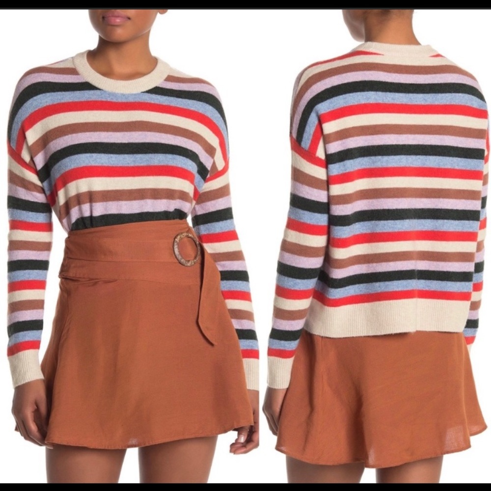 Madewell Striped James pullover 10% alpaca